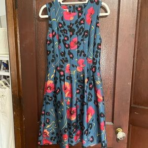 Floral size 10 Anne Klein fit and flare dress
